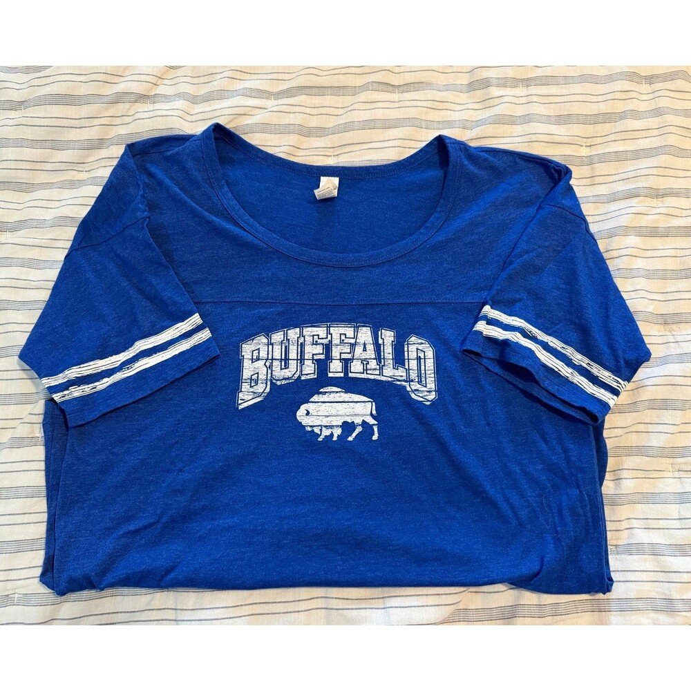 Buffalo Bills NFL Football Women’s Scoop Neck Graphic Tee Size Large - Picture 6 of 9
